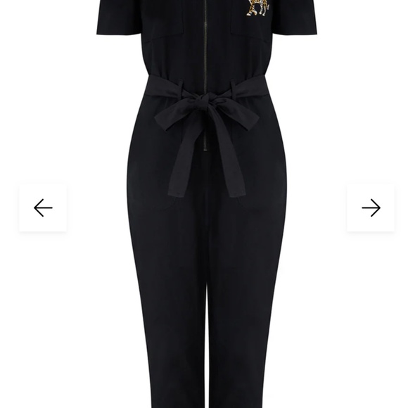 Billy Boilersuit - Black, Leopard Pocket - Picture 4 of 4